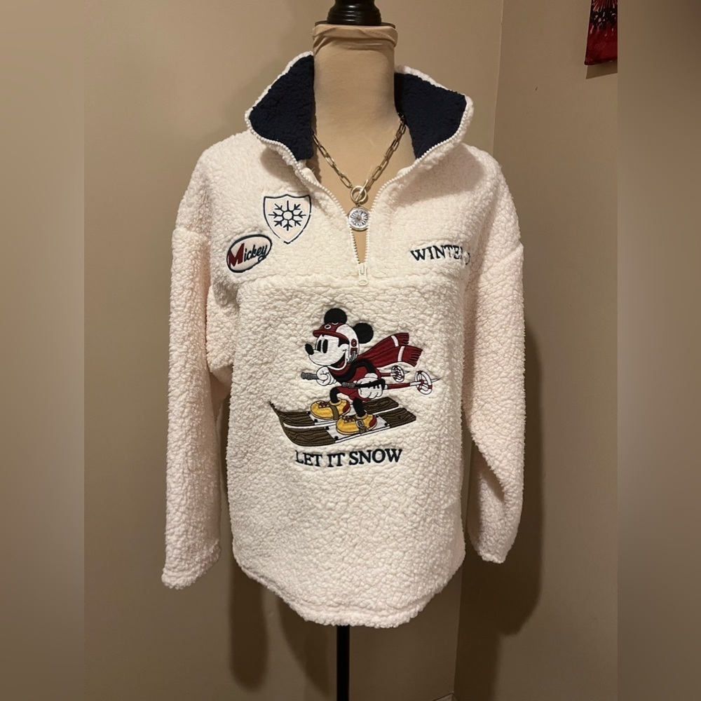Mickey Mouse Let It Snow Fleece Pullover
